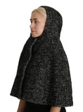 Load image into Gallery viewer, Dolce & Gabbana Elegant hooded scarf made of grey wool from the Italian cult label
