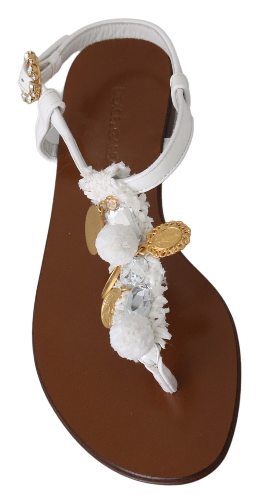 Dolce &amp; Gabbana Pom Pom Flip Flop Ayak Bileği Kayışı Daireler