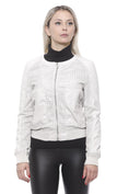 Load image into Gallery viewer, 19V69 Italia Chic Beige Perforated Faux Leather Jacket
