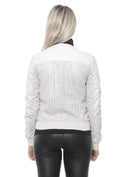 Load image into Gallery viewer, 19V69 Italia Chic Beige Perforated Faux Leather Jacket
