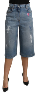 Load image into Gallery viewer, Dolce & Gabbana Elegant wide-cut denim trousers
