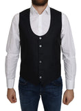 Load image into Gallery viewer, Dolce & Gabbana Elegant blue silk blend waistcoat for formal occasions
