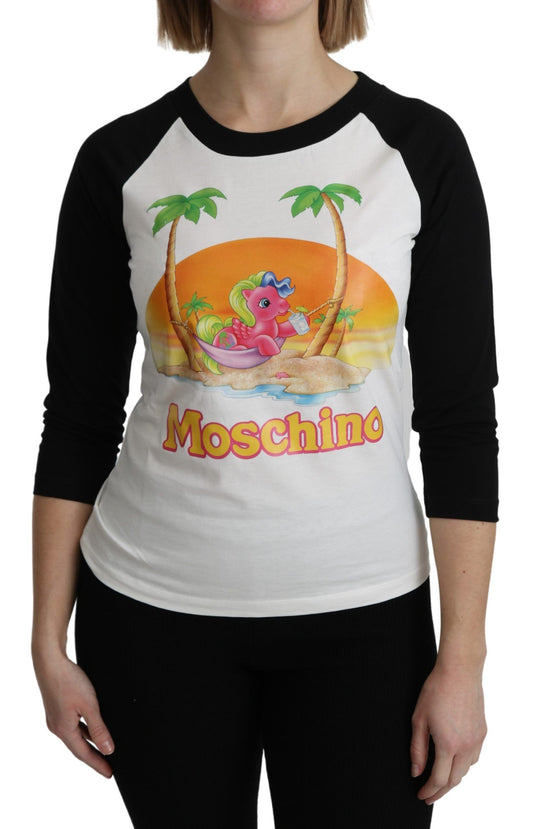 Moschino Chic My Little Pony pamuklu bisiklet yaka üst