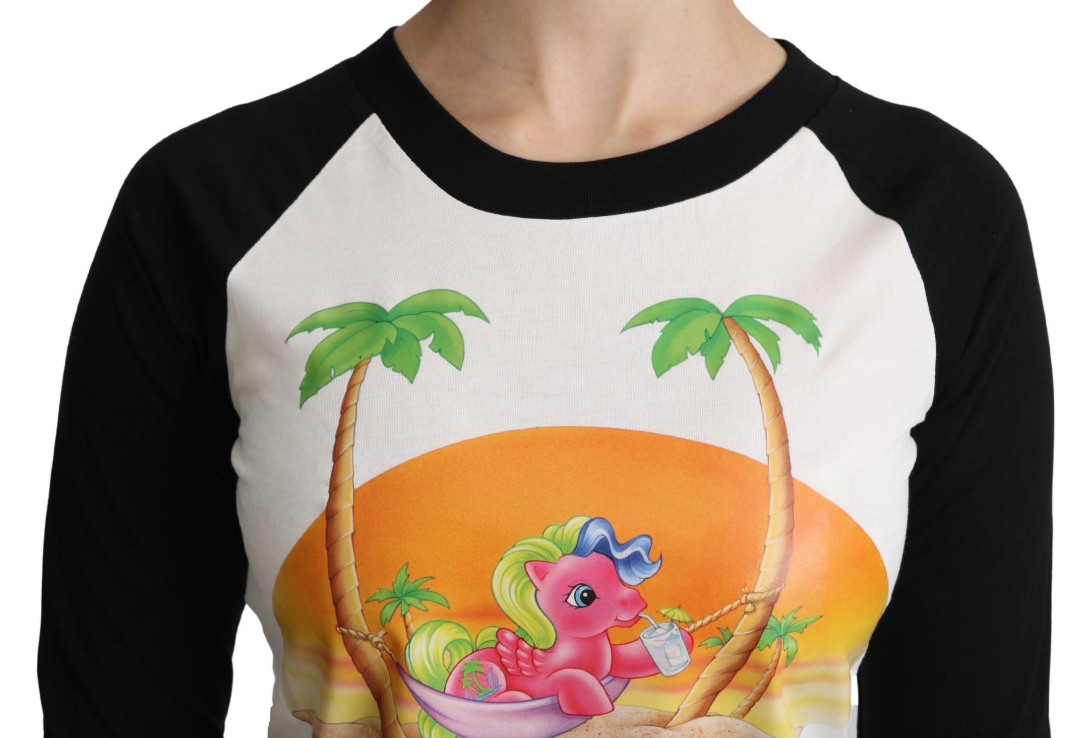 Moschino Schickes My Little Pony Baumwoll-Top mit Rundhalsausschnitt