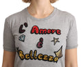 Bild in Galerie-Betrachter laden, Dolce & Gabbana Baumwoll-T-Shirt mit Paillettenmotiv
