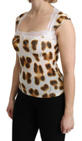 Load image into Gallery viewer, Roberto Cavalli Chic Leopard Lingerie Blouse Top
