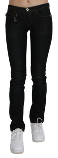 Load image into Gallery viewer, Costume National Chic black slim fit denim jeans with a medium waist
