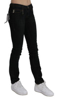 Load image into Gallery viewer, Costume National Chic black slim fit denim jeans with a medium waist
