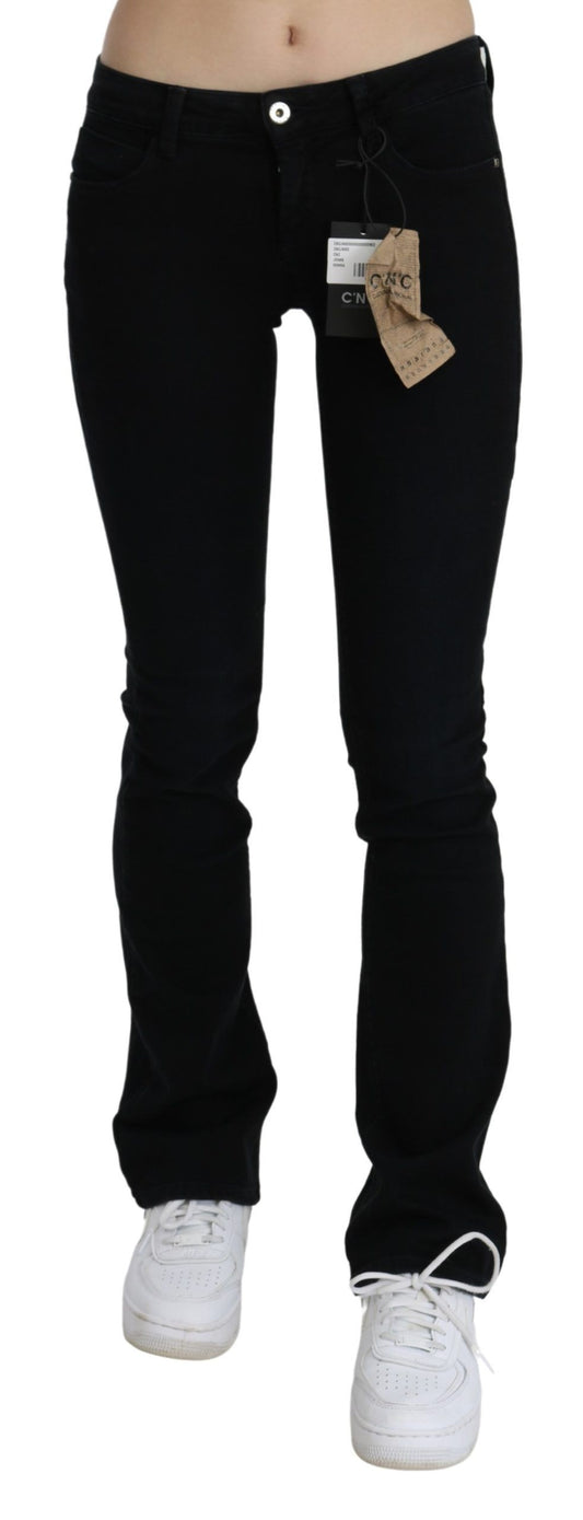 Costume National Chic black slim fit denim with a low waist