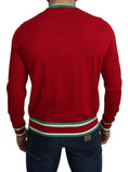 Load image into Gallery viewer, Dolce & Gabbana Elegant red crew neck sweater made of wool and silk
