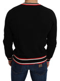 Load image into Gallery viewer, Dolce & Gabbana Elegant crew neck sweater in black cashmere
