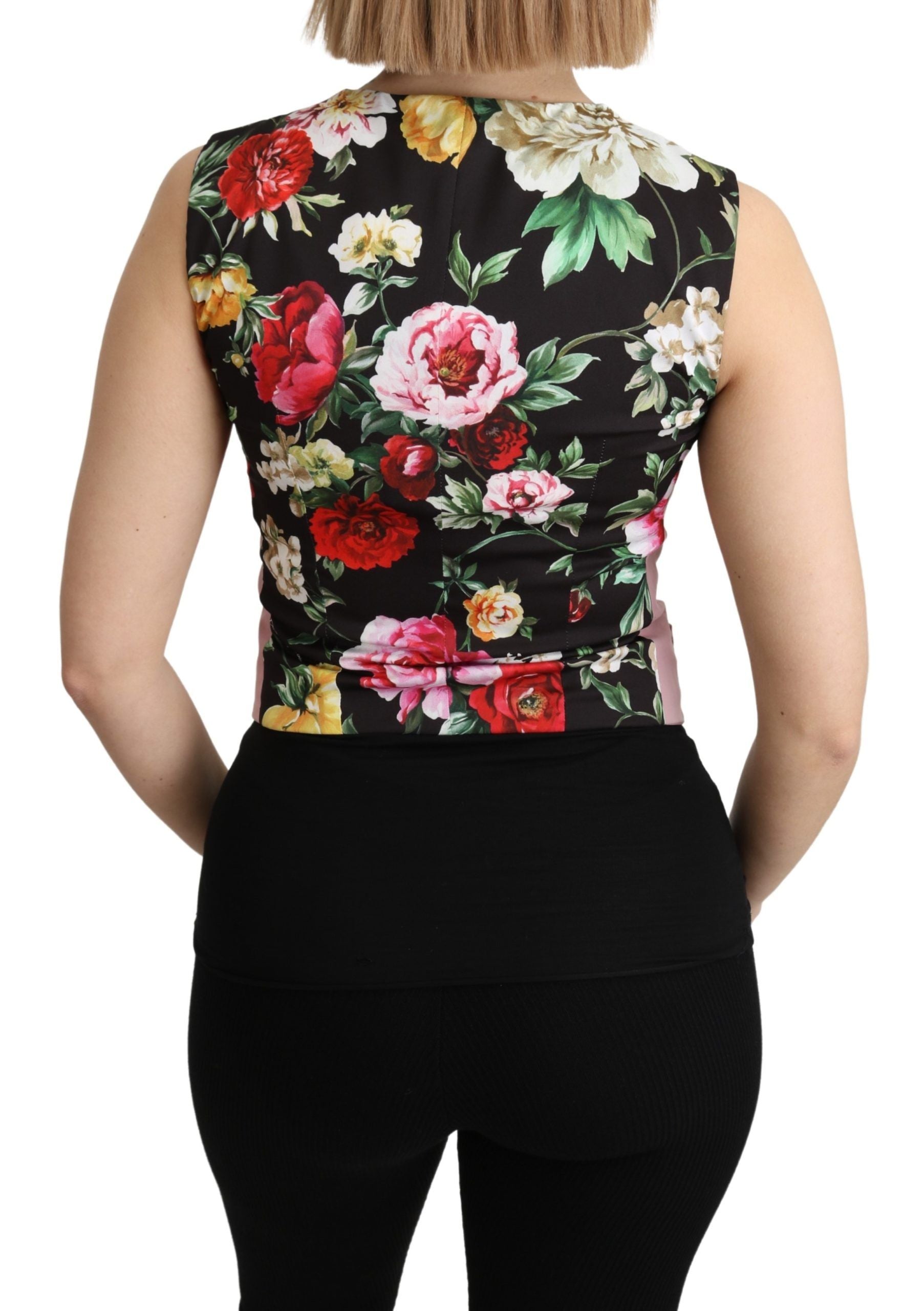 Dolce &amp; Gabbana Chic sleeveless vest in pink tones