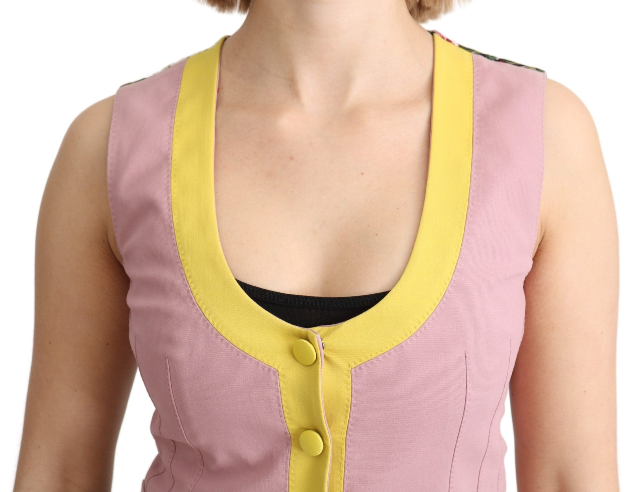 Dolce &amp; Gabbana Chic sleeveless vest in pink tones