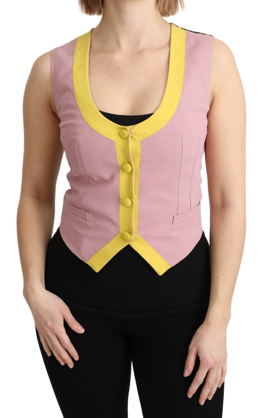 Dolce &amp; Gabbana Chic sleeveless vest in pink tones