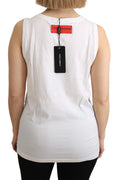 Load image into Gallery viewer, Dolce & Gabbana sleeveless cotton top with crystal embellishment
