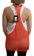 Load image into Gallery viewer, Dsquared² Elegant sleeveless cotton tank in orange
