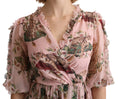 Load image into Gallery viewer, Dolce & Gabbana Elegant Pink Bengal Cat Print A-Line Maxi Dress
