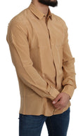 Load image into Gallery viewer, Dolce & Gabbana Elegant yellow silk shirt for men
