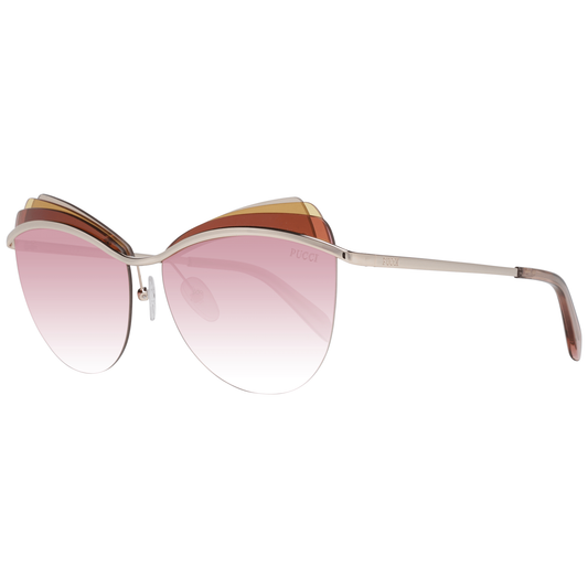 Emilio Pucci Gold Frauen Sonnenbrille