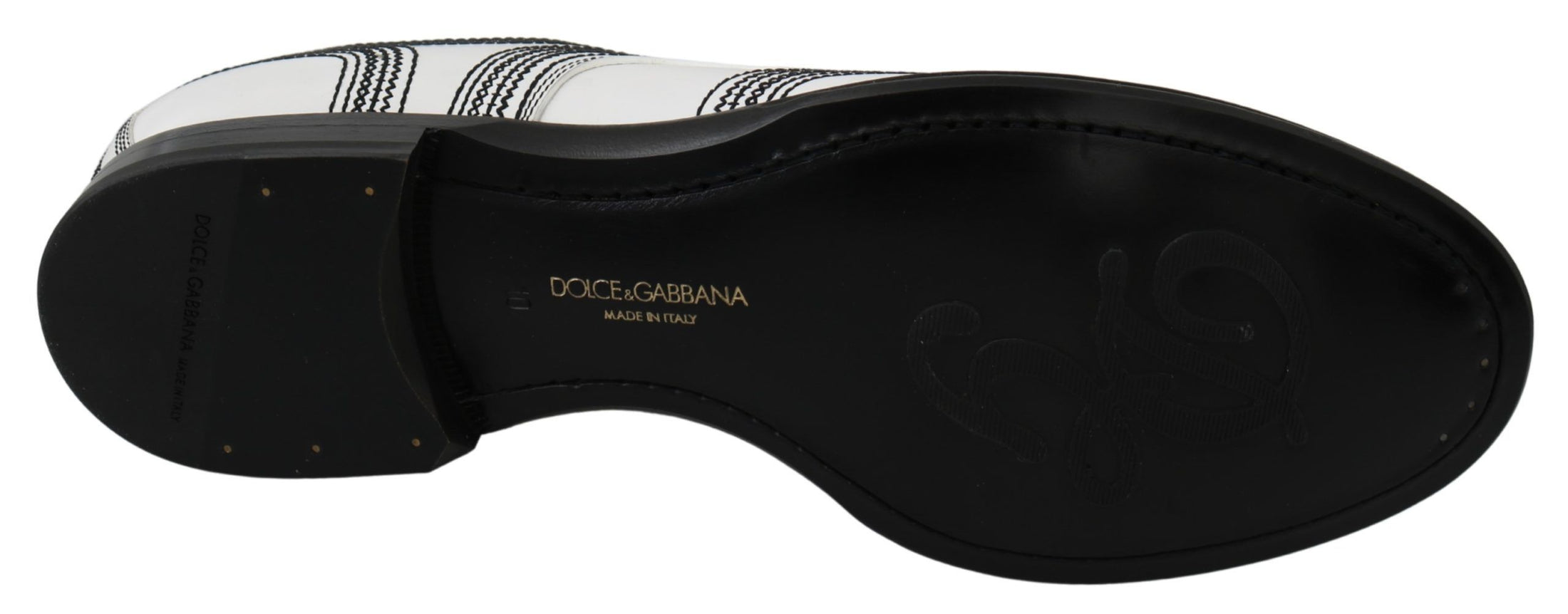 Dolce & Gabbana Elegante Derby-Schuhe aus weißem Leder