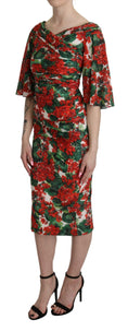 Load image into Gallery viewer, Dolce & Gabbana Adorable floral midi sheath dress
