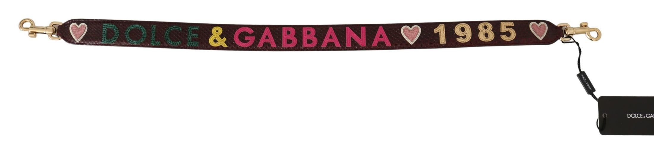 Dolce &amp; Gabbana Exquisite burgundy shoulder strap accessory