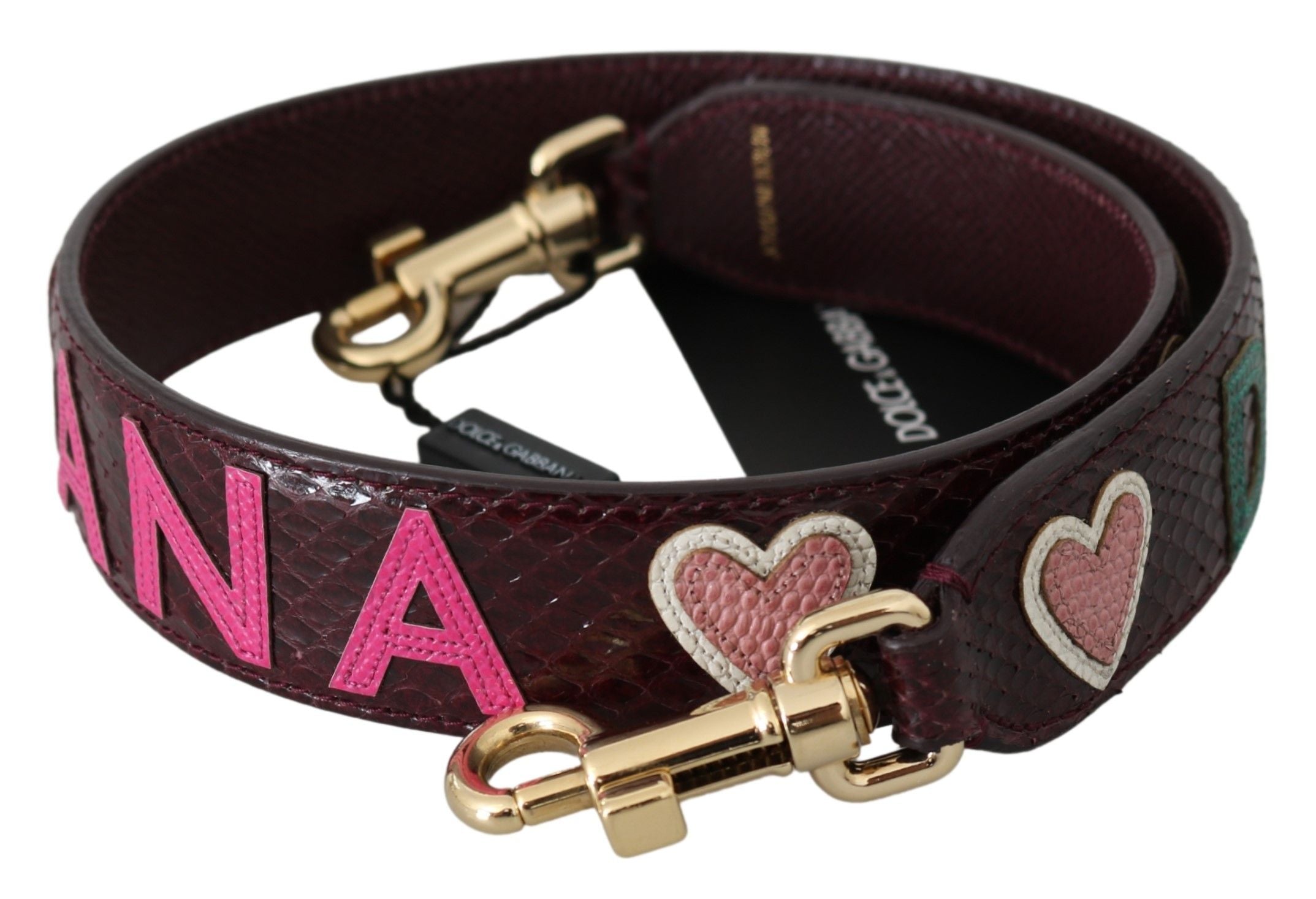 Dolce &amp; Gabbana Exquisite burgundy shoulder strap accessory