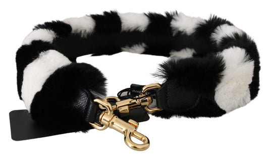 Dolce & Gabbana Elegantes Pelz-Schulterriemen-Accessoire