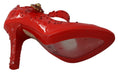 Load image into Gallery viewer, Dolce & Gabbana Schicke rote Aschenputtel-Pumps aus Kristall
