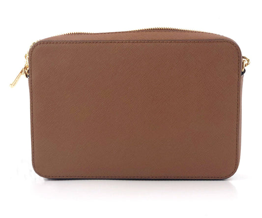 Michael Kors Jet Set Große East West Saffiano Leder Crossbody Tasche Handtasche (Gepäck Solid/Gold)