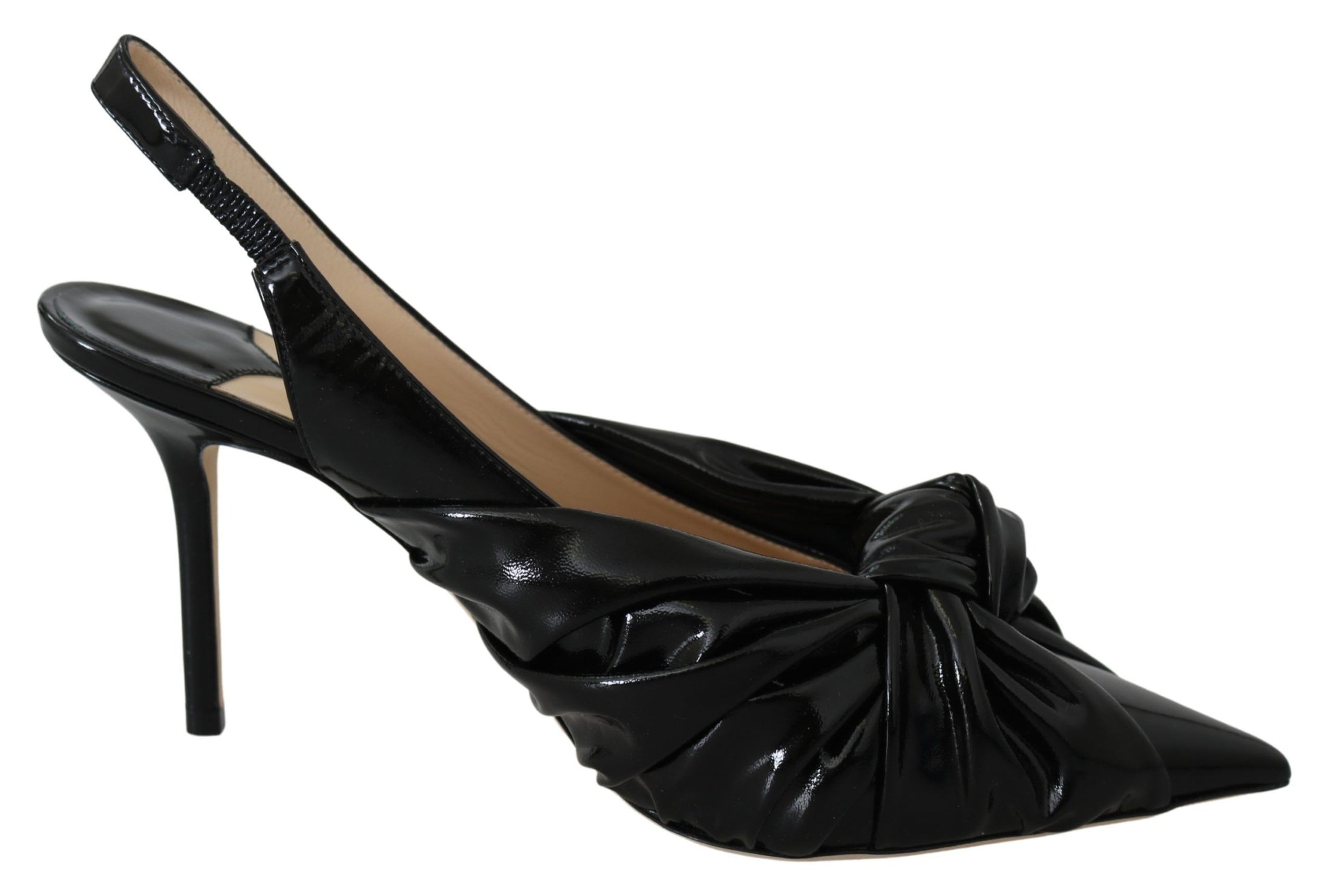 Jimmy Choo Elegante Pumps aus schwarzem Leder mit spitzer Zehe