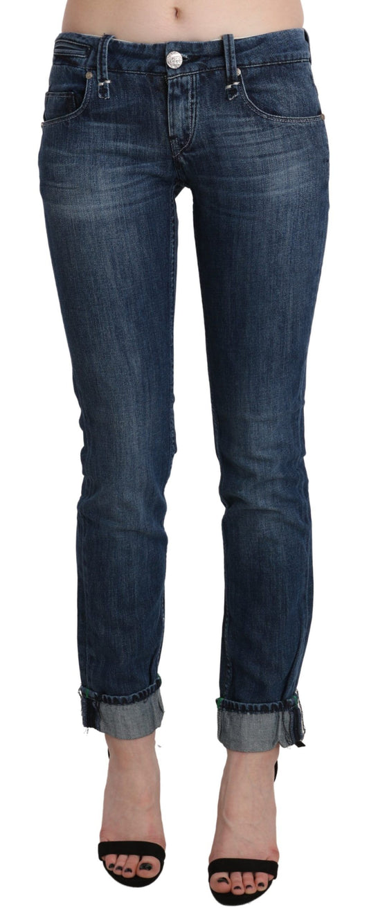 Acht Exquisite Skinny Denim mit niedriger Taille