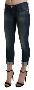 Bild in Galerie-Betrachter laden, Acht Chic Blue Washed Skinny Cropped Denim
