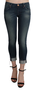 Bild in Galerie-Betrachter laden, Acht Chic Blue Washed Skinny Cropped Denim
