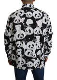 Load image into Gallery viewer, Dolce & Gabbana Pure Cotton Panda Print Shirt - Black White
