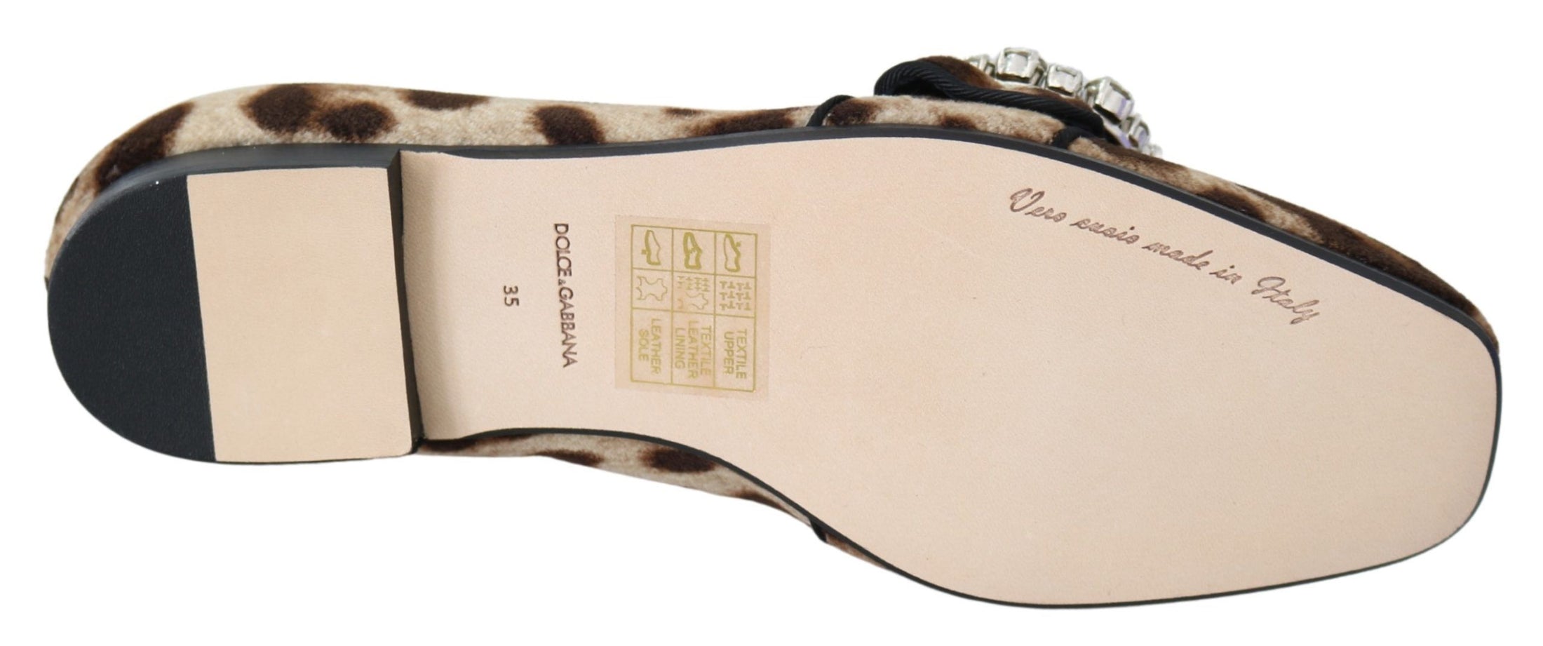 Dolce &amp; Gabbana Leopar Desenli Kristal Süslü Loafer'lar