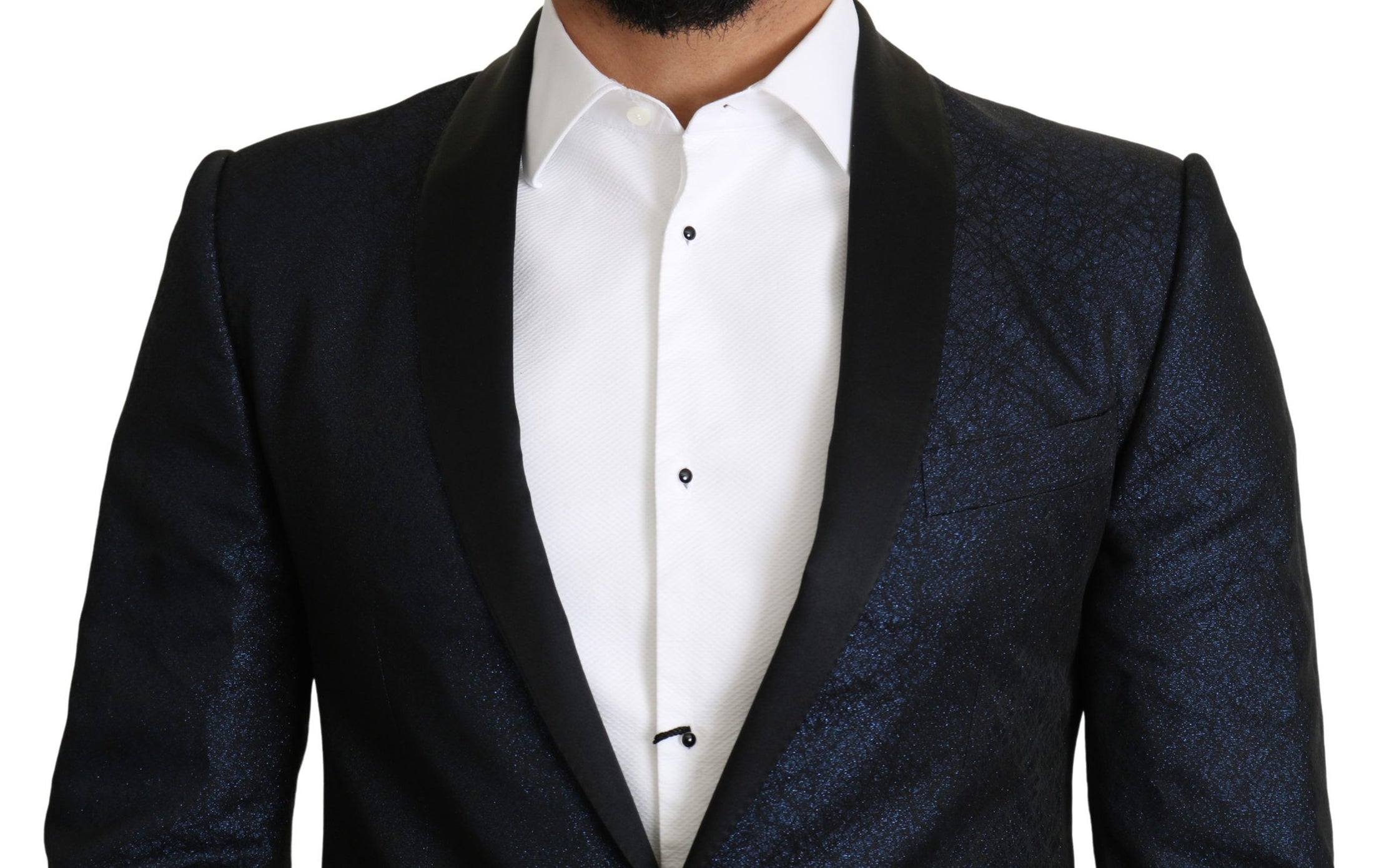 Dolce &amp; Gabbana Elegant Blazer Martini Mavi Slim Fit