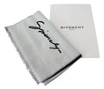 Load image into Gallery viewer, Givenchy Elegant monochrome scarf made from a wool and silk blend
