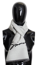 Load image into Gallery viewer, Givenchy Elegant monochrome scarf made from a wool and silk blend
