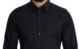 Load image into Gallery viewer, Dolce & Gabbana Slim Black Slim Fit Cotton Stretch Shirt
