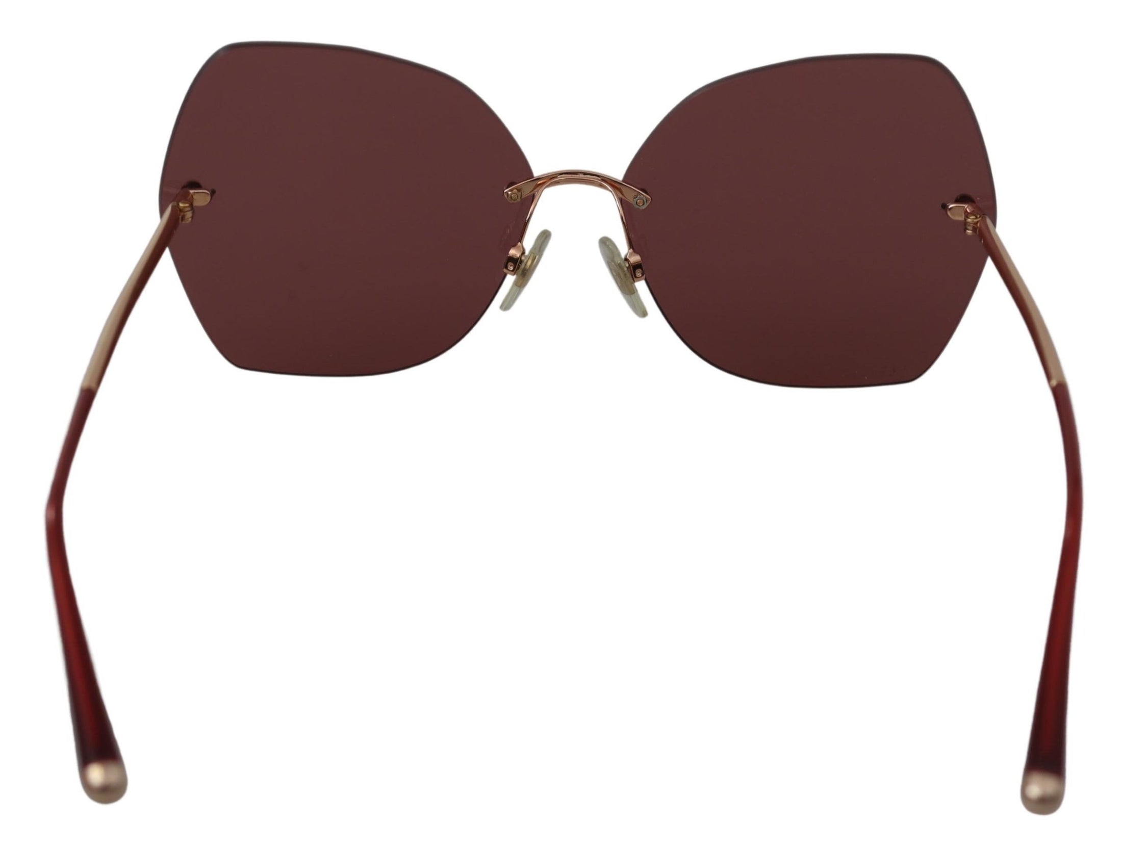 Dolce & Gabbana Schicke rote 100% UV-Schutz-Sonnenbrille