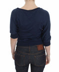 Load image into Gallery viewer, Exte Elegant sweater with a deep V-neck in blue
