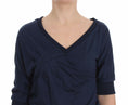 Load image into Gallery viewer, Exte Elegant sweater with a deep V-neck in blue
