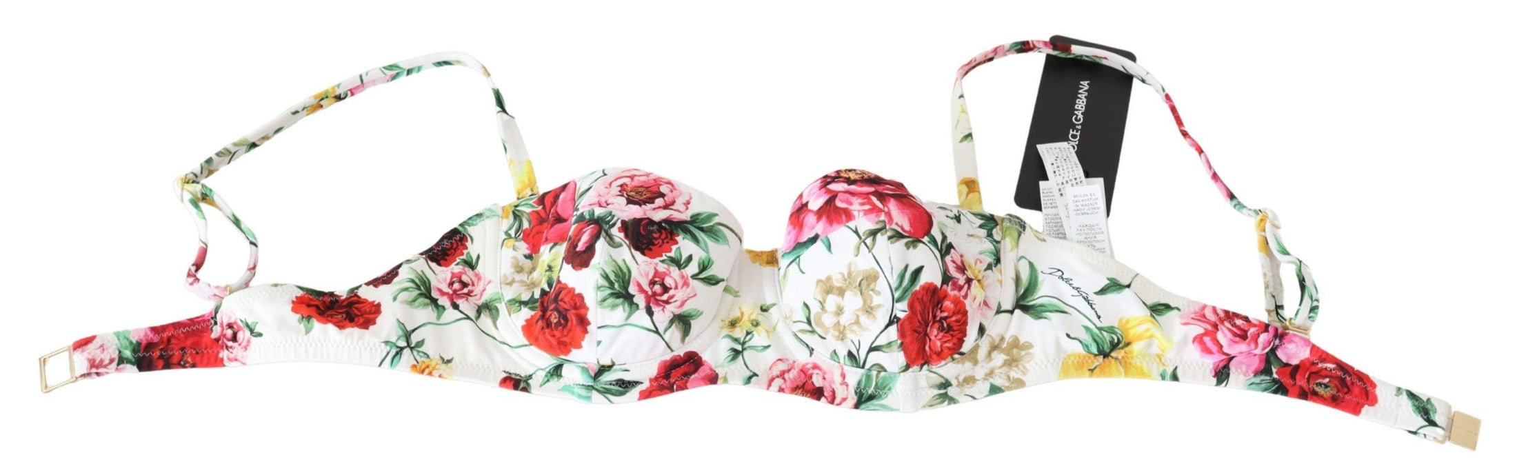 Dolce & Gabbana Elegantes Bikini-Oberteil mit Blumenmuster - Sommer-Chic