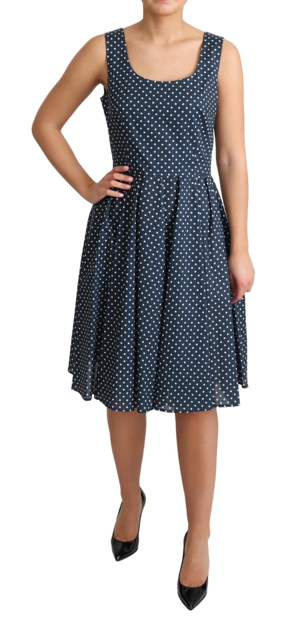 Dolce &amp; Gabbana polka dot sleeveless A-line dress