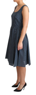 Load image into Gallery viewer, Dolce & Gabbana polka dot sleeveless A-line dress
