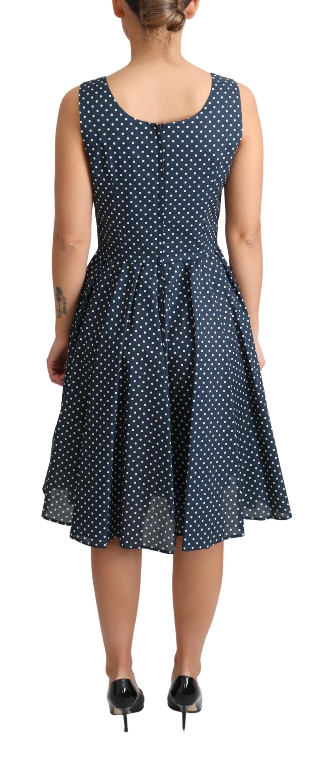 Dolce &amp; Gabbana polka dot sleeveless A-line dress