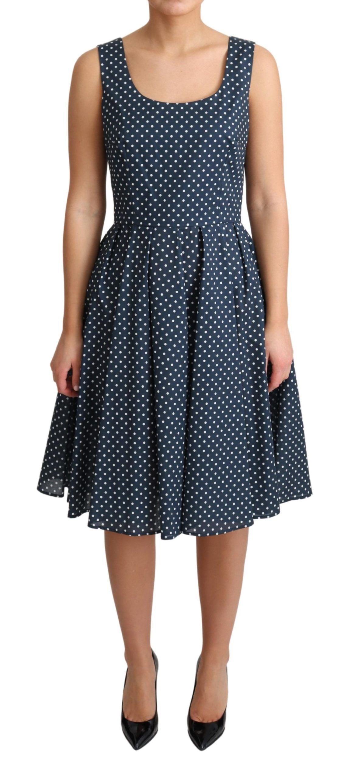 Dolce &amp; Gabbana polka dot sleeveless A-line dress