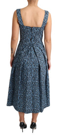 Load image into Gallery viewer, Dolce & Gabbana Elegant sleeveless A-line dress with blue heart
