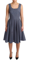 Load image into Gallery viewer, Dolce & Gabbana Chic blue polka dot sleeveless A-line dress
